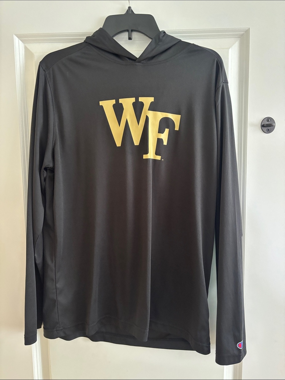 Wake Forest Champion Long-Sleeve Hoodie Shirt Dri-Fit